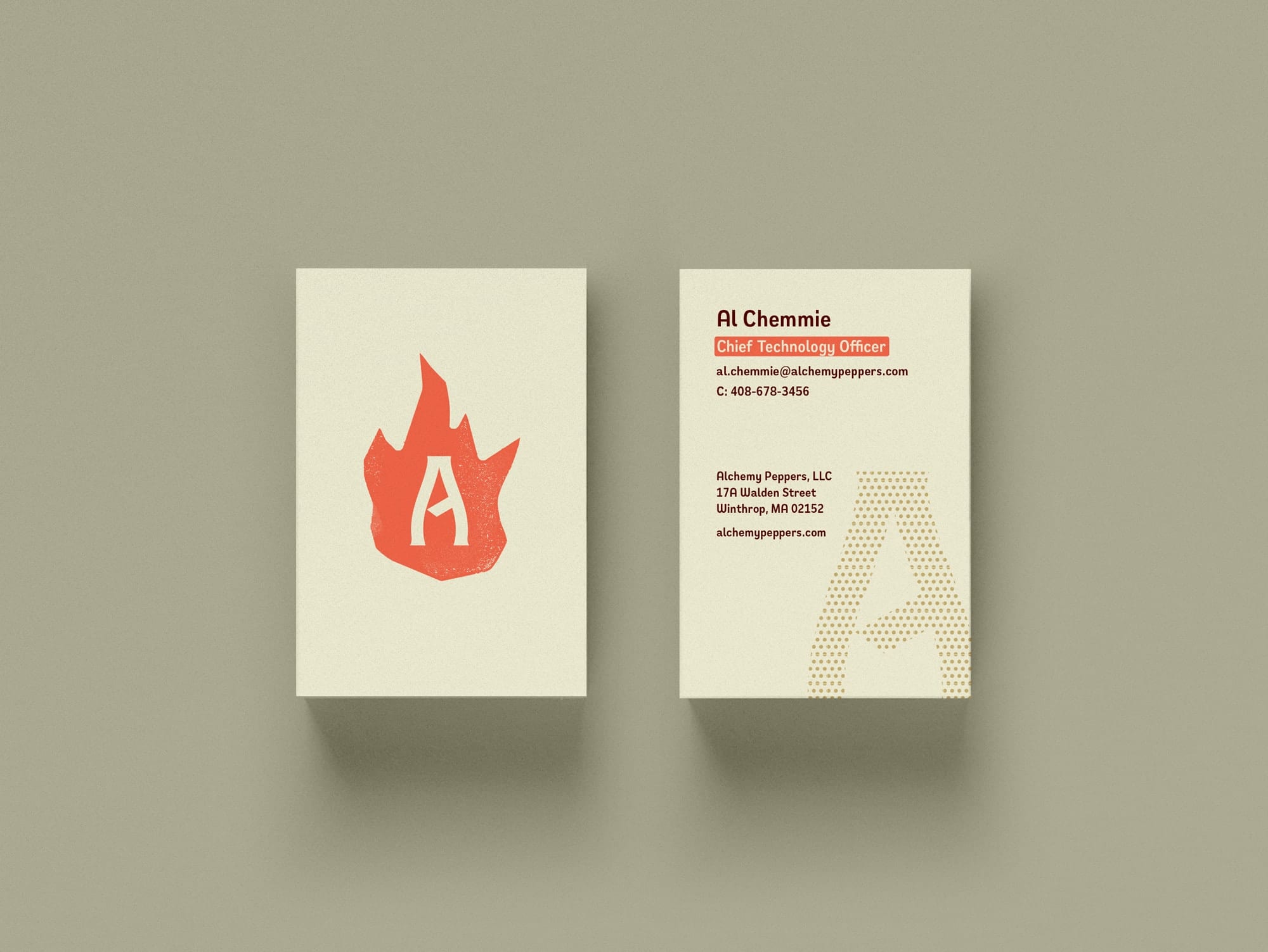 Alchemy Peppers — business cards